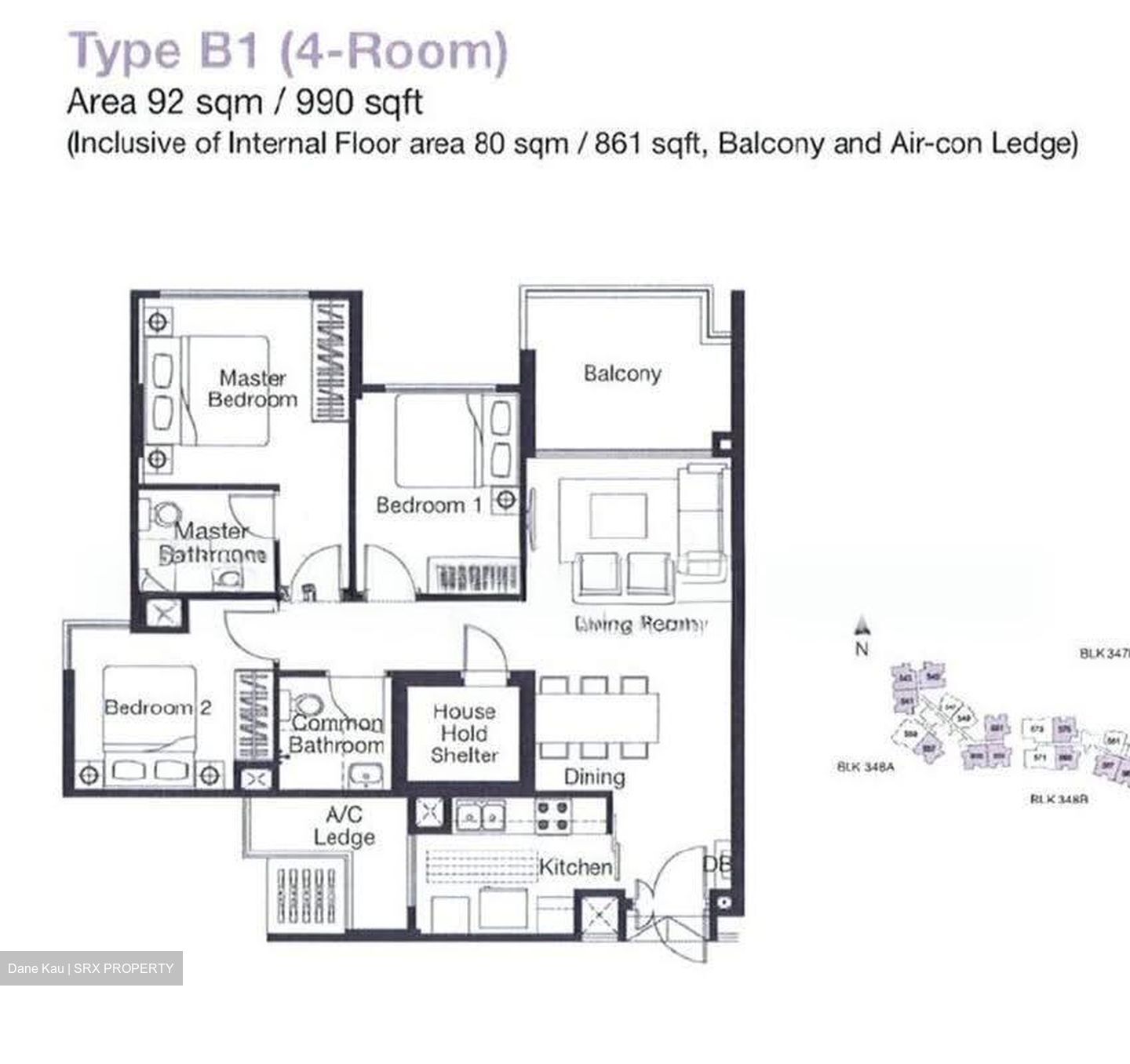 Blk 348B Adora Green (Yishun), HDB 4 Rooms #628215061